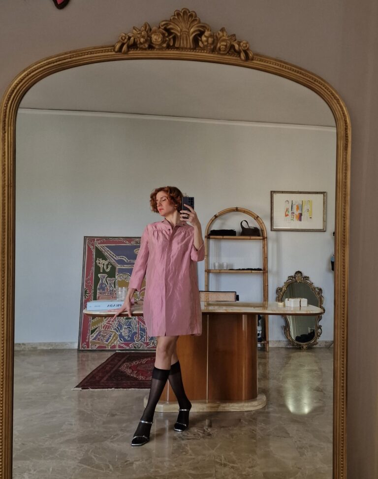 Alberto Biani capospalla shantug Seta rosa - immagine 13