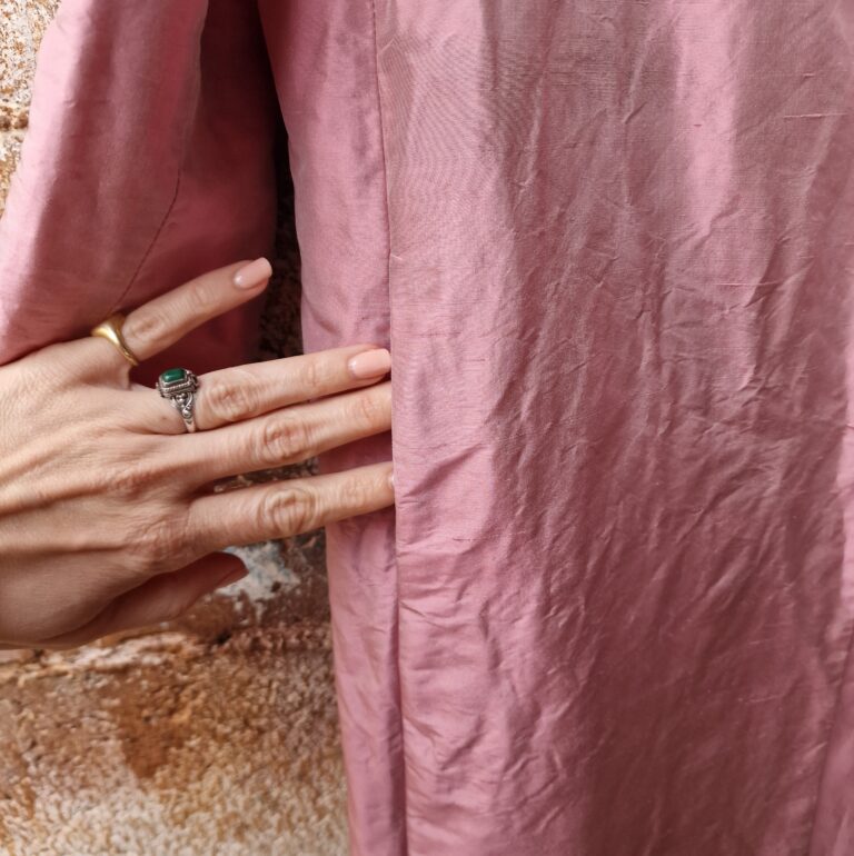 Alberto Biani capospalla shantug Seta rosa - immagine 17