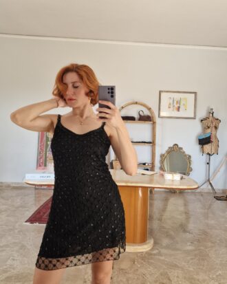 Abito vintage paillettes e perline