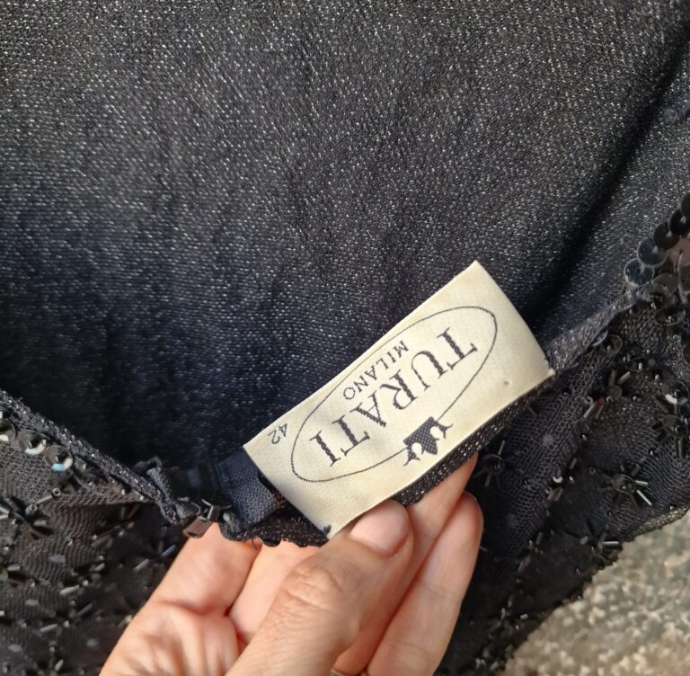 Abito vintage paillettes e perline - immagine 10