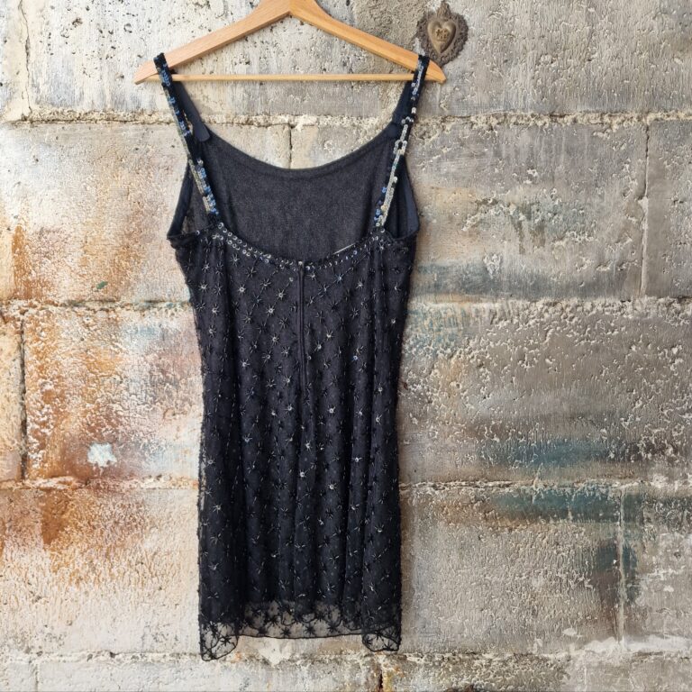 Abito vintage paillettes e perline - immagine 11