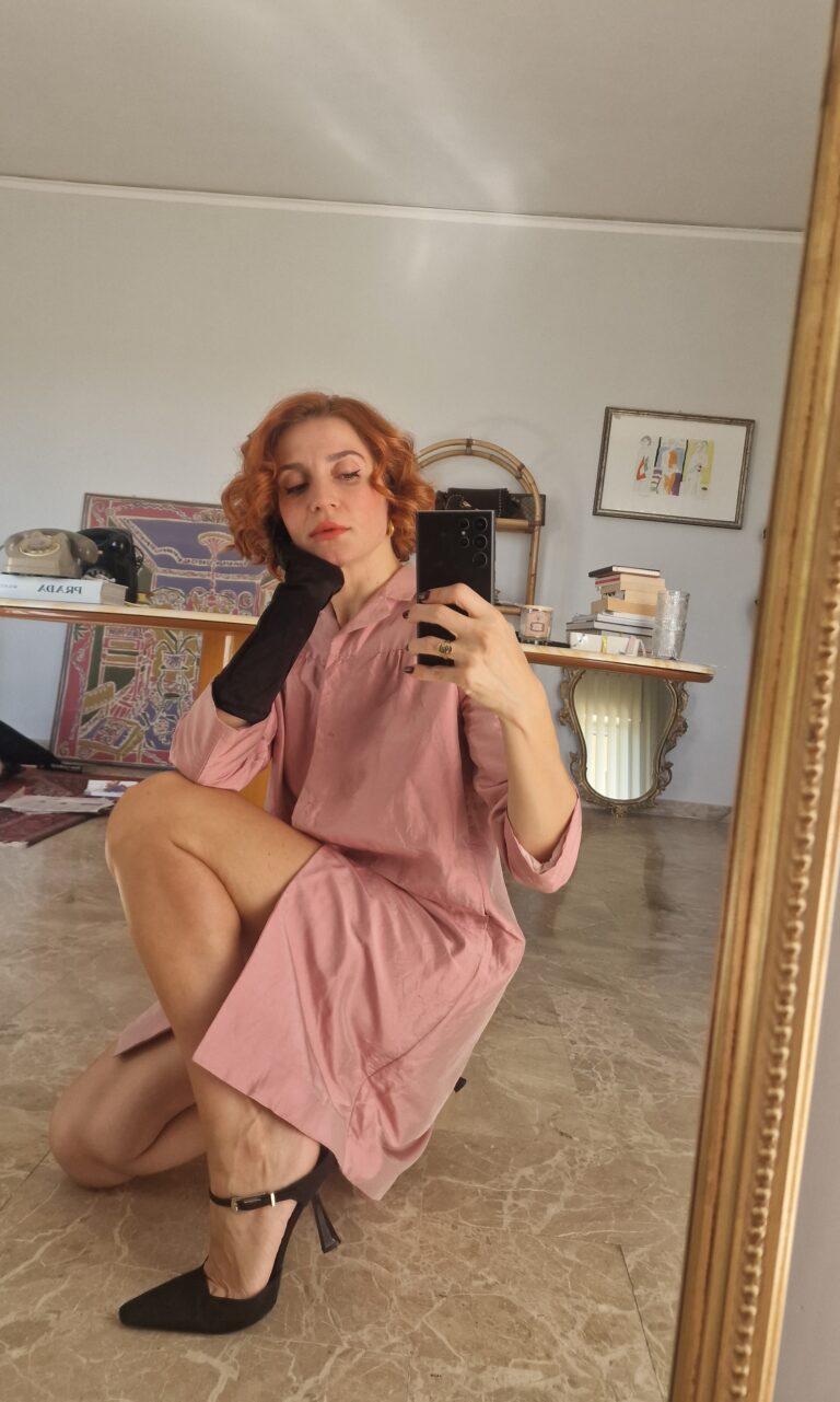 Alberto Biani capospalla shantug Seta rosa - immagine 7