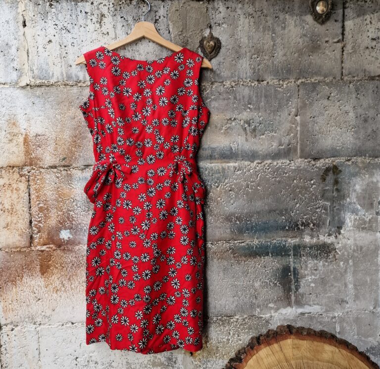 Prezioso abito vintage Sartoriale in Pura Seta Mulberry - immagine 12