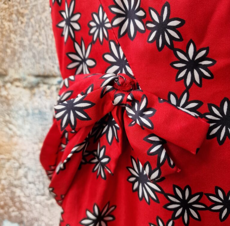 Prezioso abito vintage Sartoriale in Pura Seta Mulberry - immagine 13