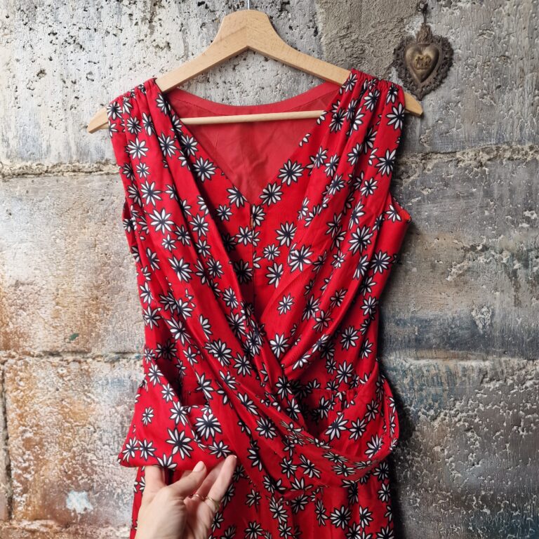 Prezioso abito vintage Sartoriale in Pura Seta Mulberry - immagine 9