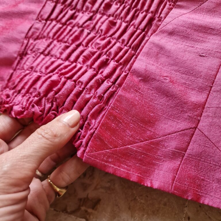 Corsetto Rosa in shantug di Pura Seta - immagine 7