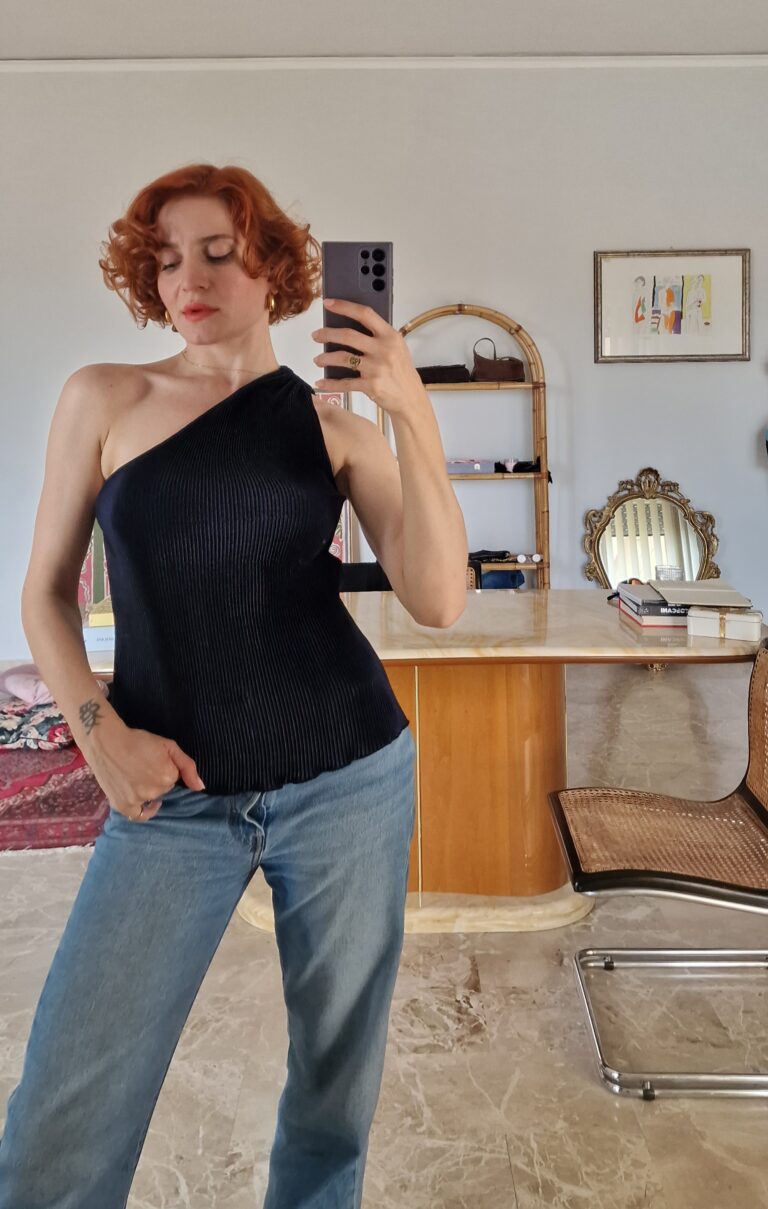Top plissé by Emporio Armani