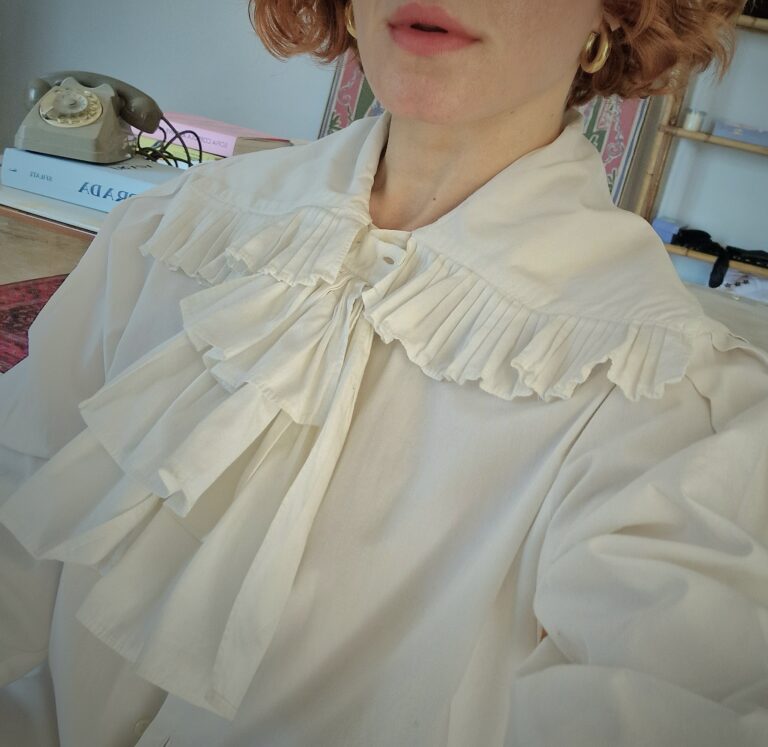 Camicia vintage by Roccobarocco maxi collar - immagine 7