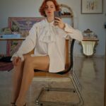 Camicia vintage by Roccobarocco maxi collar