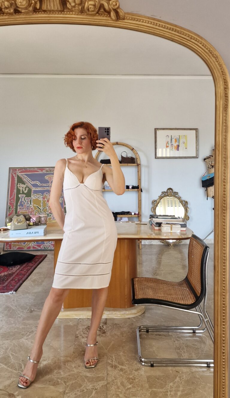 Versace jeans Couture white dress
