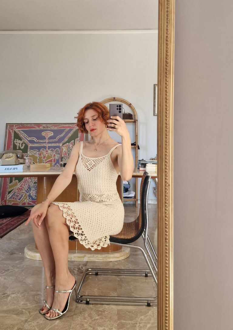Abito crochet fatto a mano - immagine 5