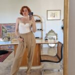 Pantaloni camel by Erika Cavallini