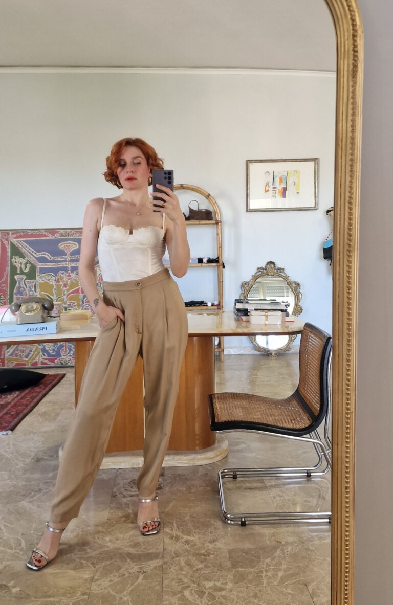 Pantaloni camel by Erika Cavallini