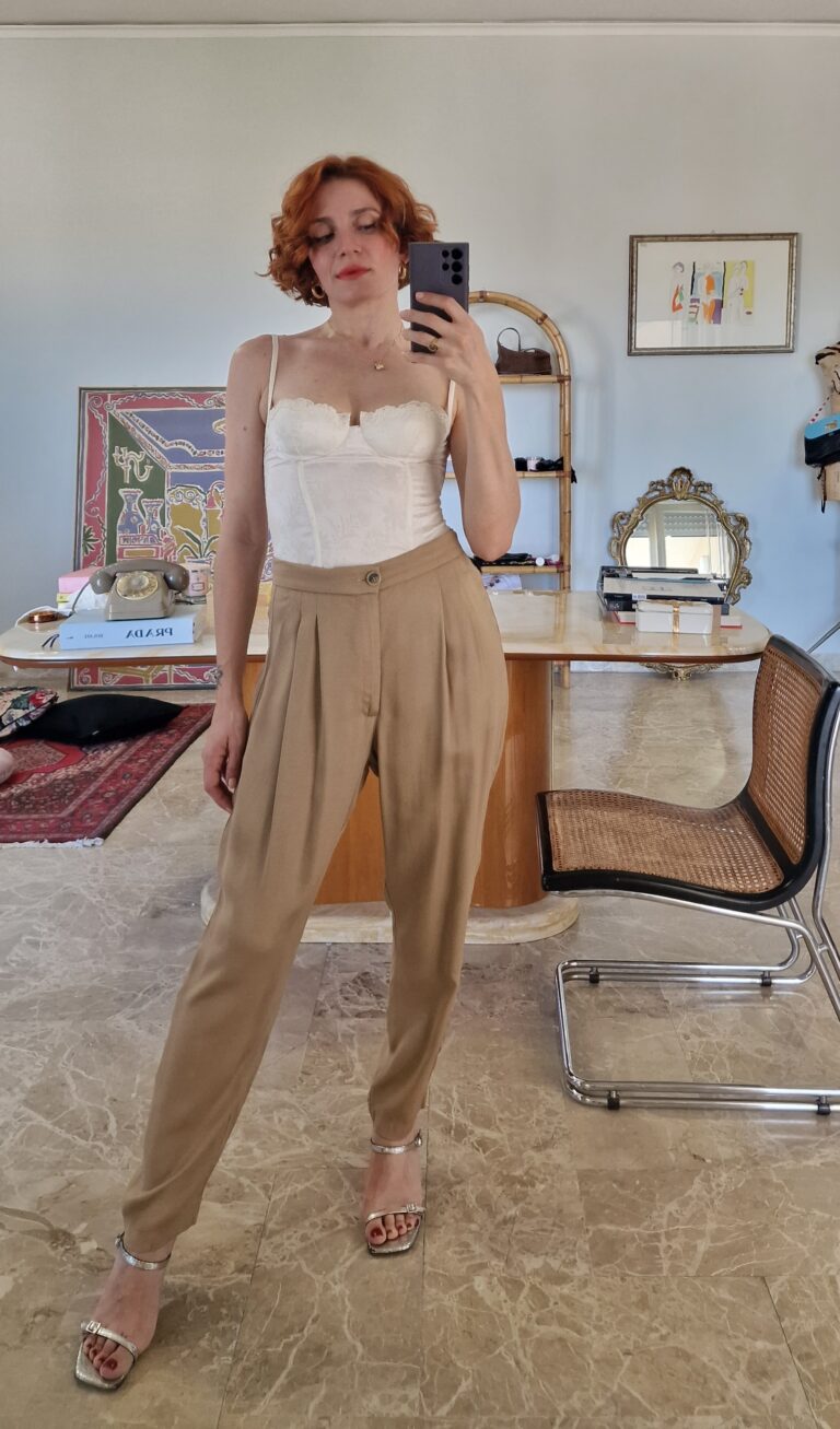 Pantaloni camel by Erika Cavallini - immagine 3