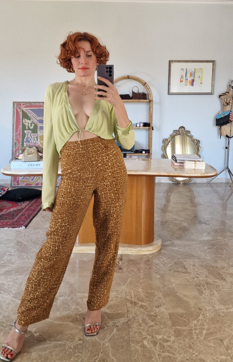 Cardigan pura Seta verde mela Malizia by La Perla - immagine 5