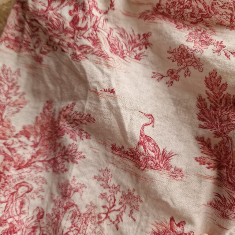 Top sartoriale toile de Jouy 100% cotone - immagine 8