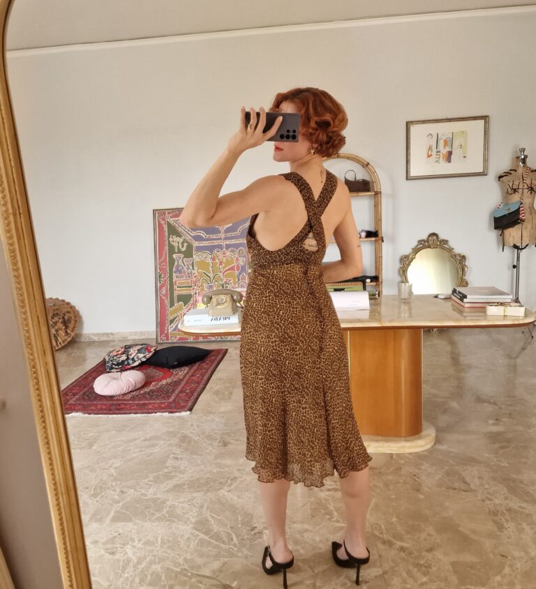 Abito vintage maculato in Pura Seta by blunauta - immagine 3