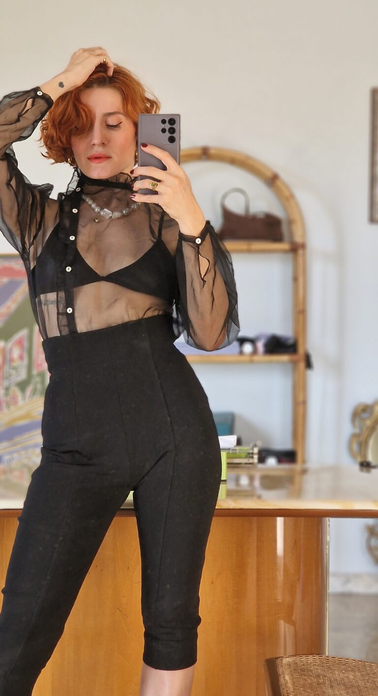 Camicia vintage organza by Cacharel - immagine 2