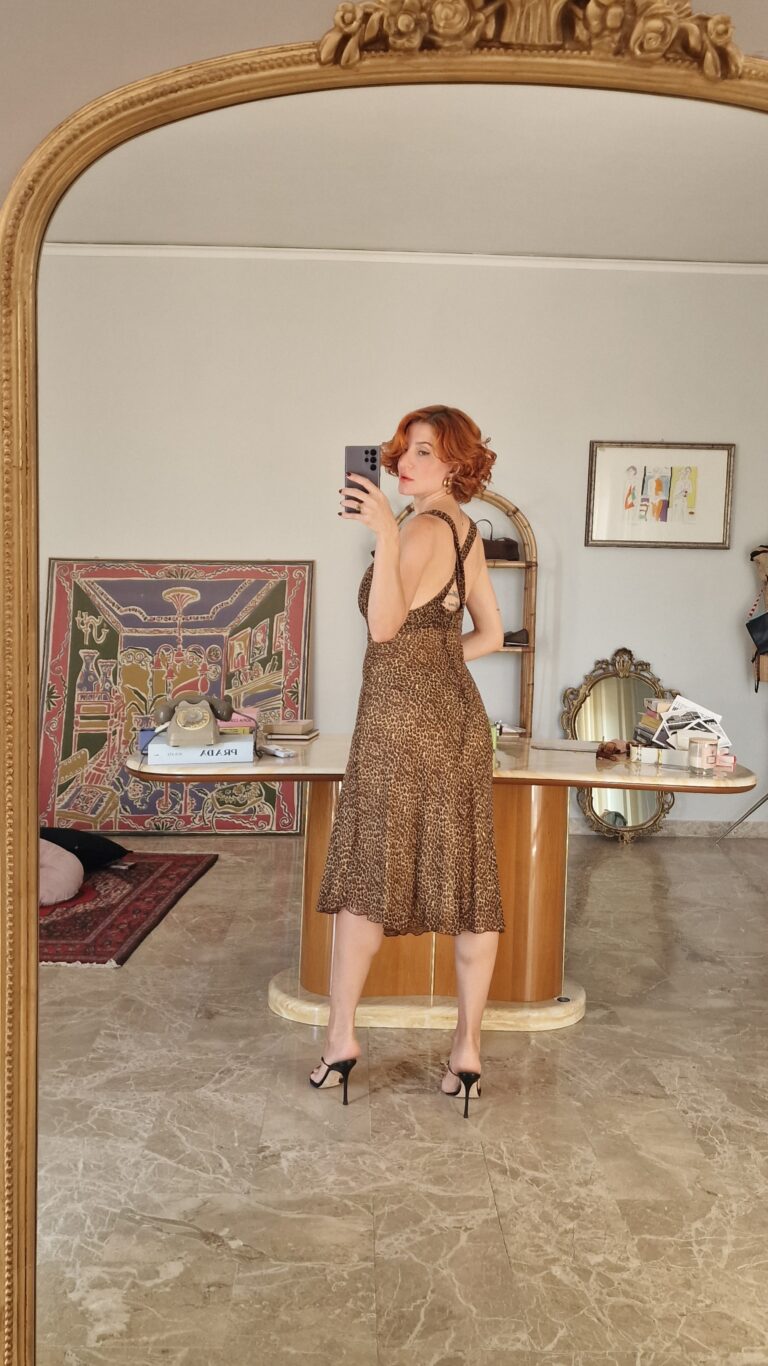 Abito vintage maculato in Pura Seta by blunauta - immagine 9