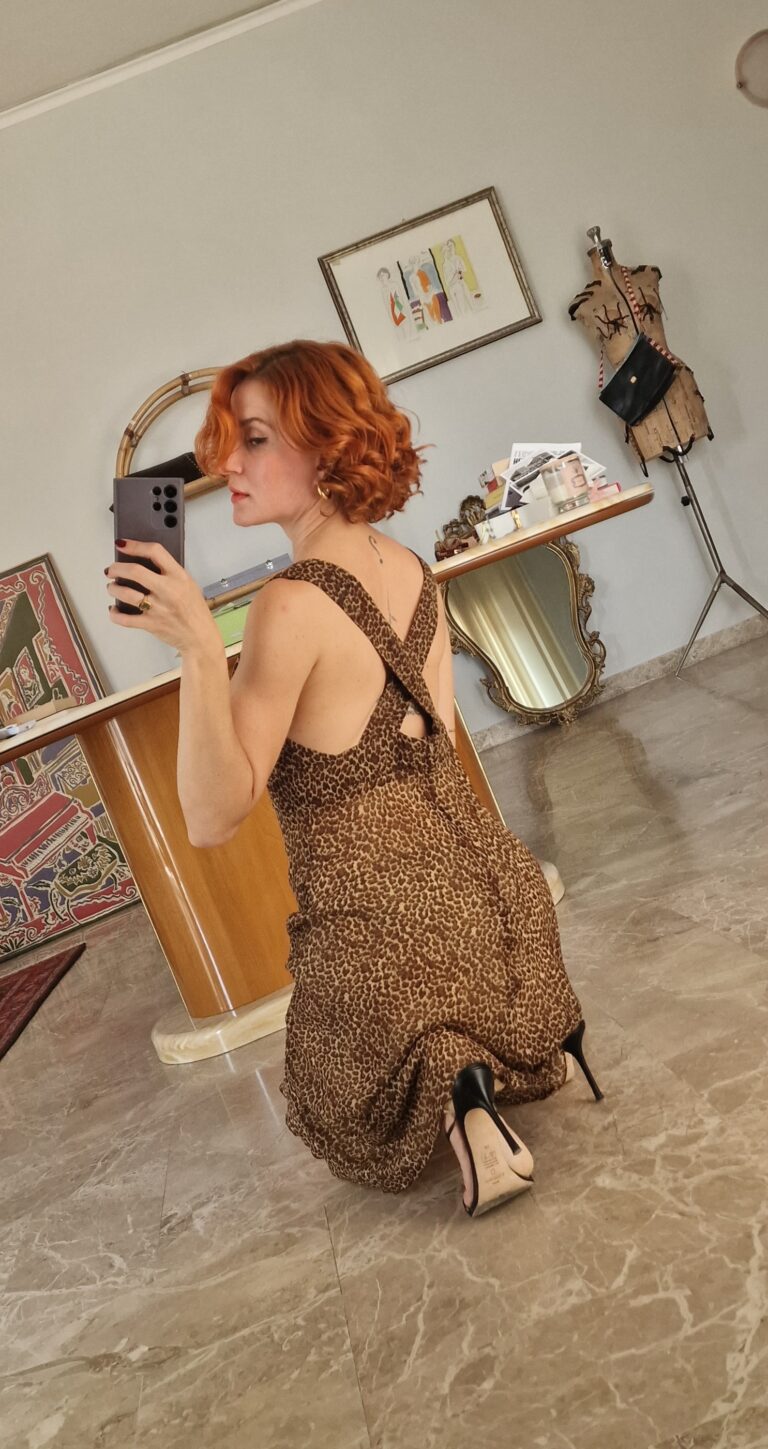Abito vintage maculato in Pura Seta by blunauta - immagine 11