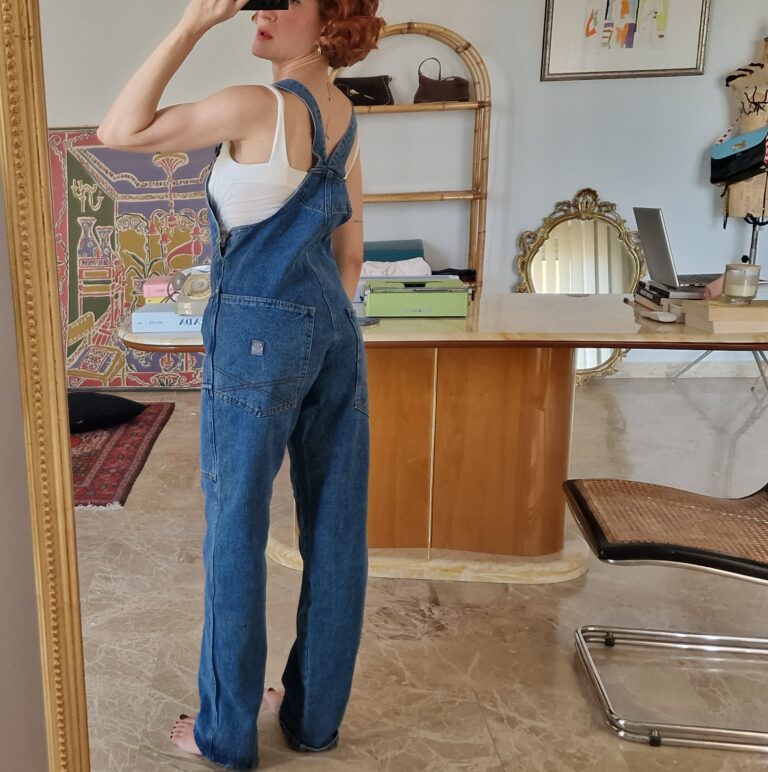 Salopette vintage in denim - immagine 3