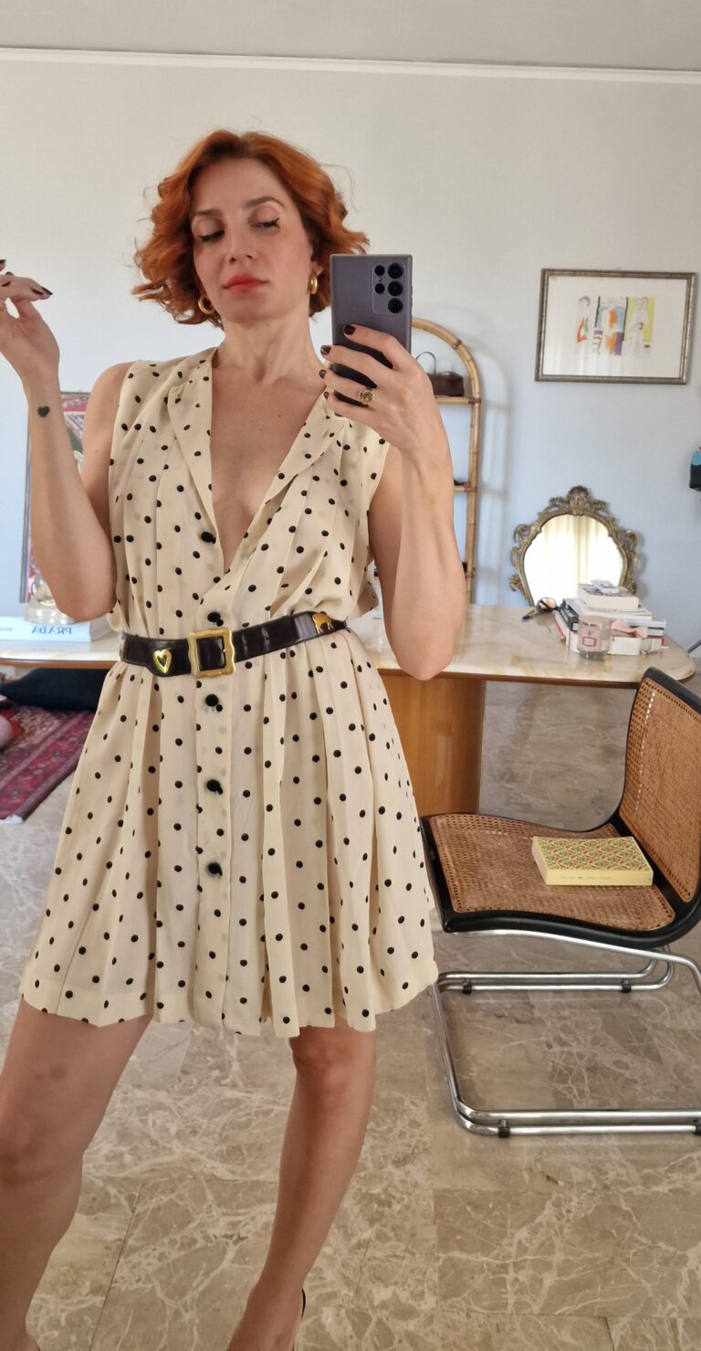 Abito vintage Moschino a Pois - immagine 8