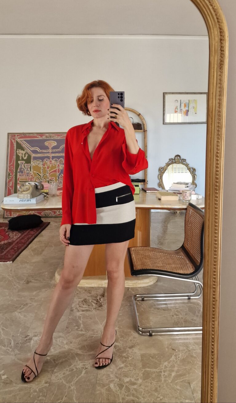 Camicia Seta rossa by Pancaldi - immagine 6
