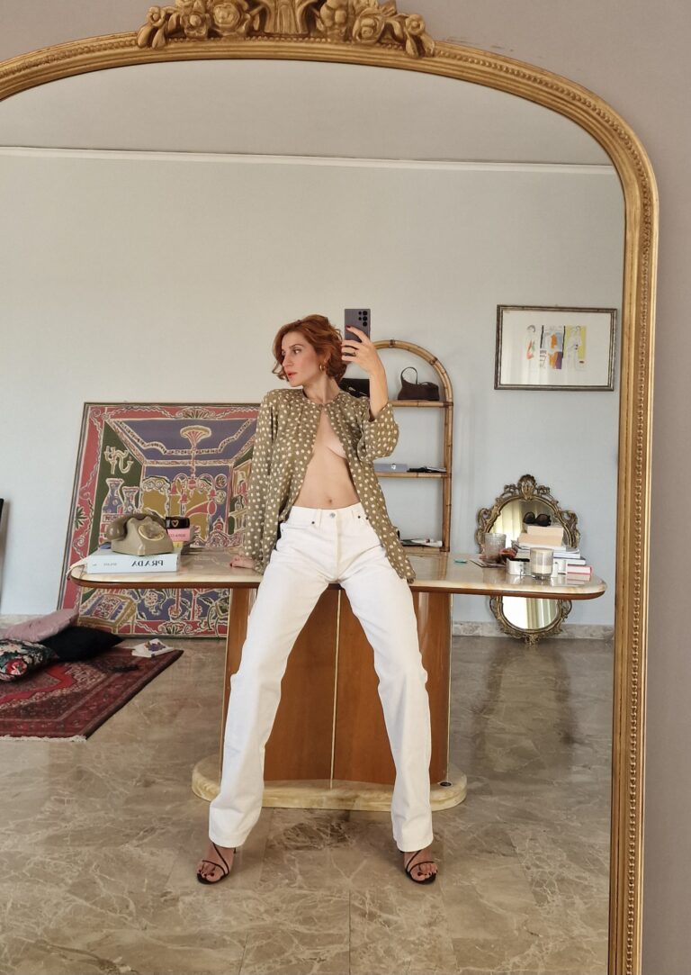 Cardigan vintage in Pura Seta