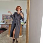 Trench vintage sartoriale grigio