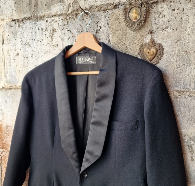 Giacca Smoking vintage sartoriale - immagine 3