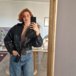 Giubbino in pelle nero by Genny