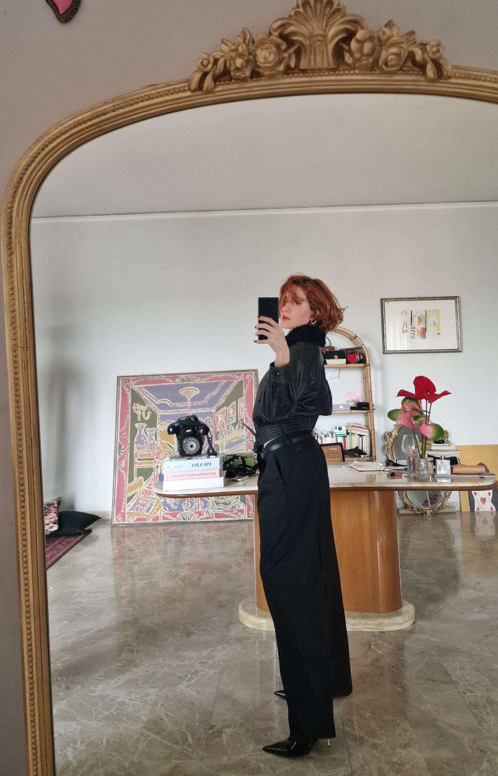 Giubbino/bomber in vera pelle nero by Genny - immagine 5