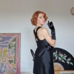 Little black dress shantung di Seta by New York Industrie