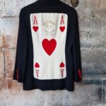 Moschino Couture Repetita Juvant vintage 1989 Ace of heart jacket