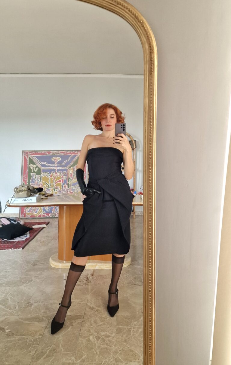 Fendi vintage d'archivio Silk plissé dress - immagine 9