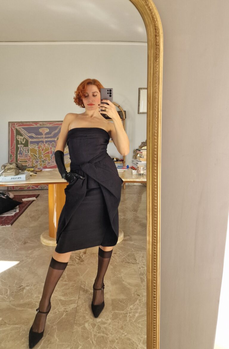 Fendi vintage d'archivio Silk plissé dress