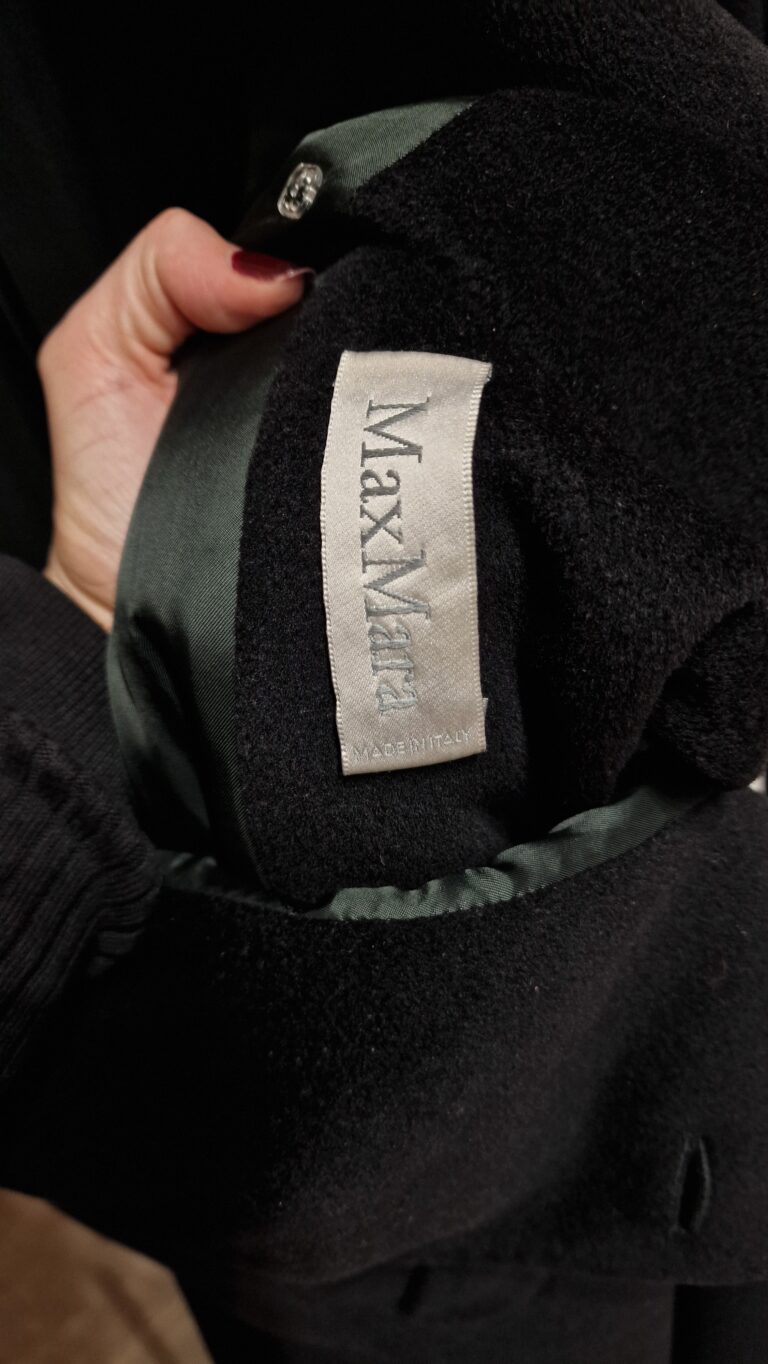 Max Mara vintage iconic 10181 Black coat - immagine 9