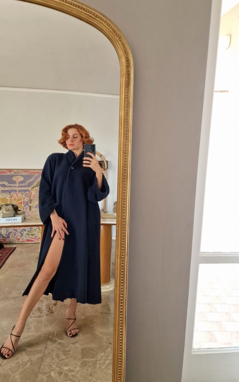 Byblos archive vintage plissé coat - immagine 3