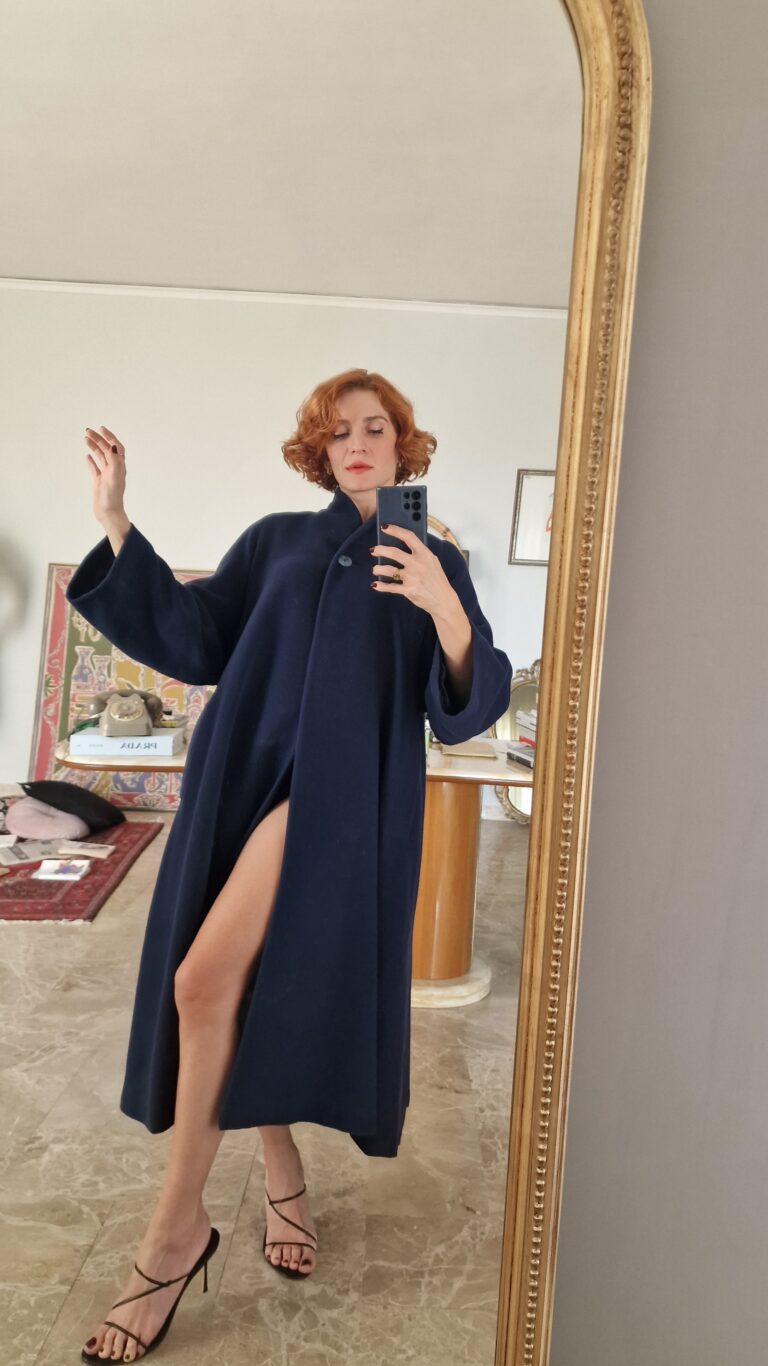 Byblos archive vintage plissé coat - immagine 2