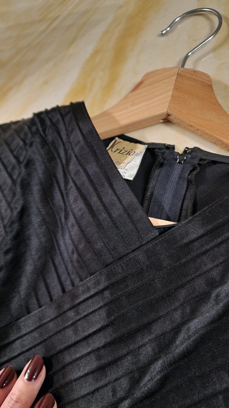 Krizia vintage archive black dress - immagine 11