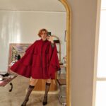 Vintage Victorian mantella Cashmere e lana