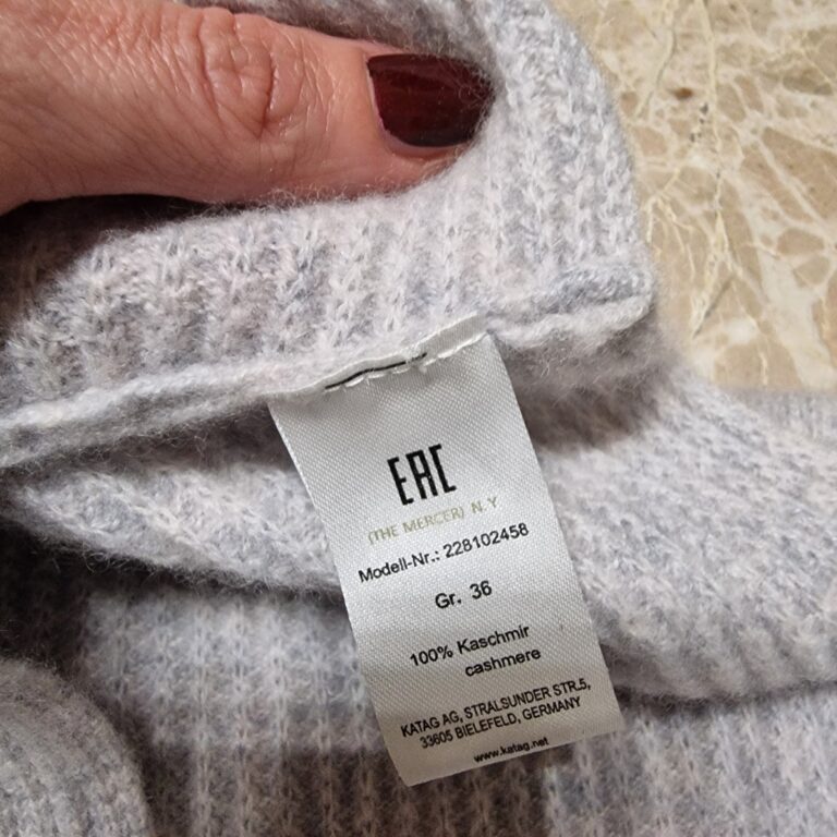 Maglia /Gilet by Mercer N.Y. 100% Puro Cashmere a costine - immagine 5
