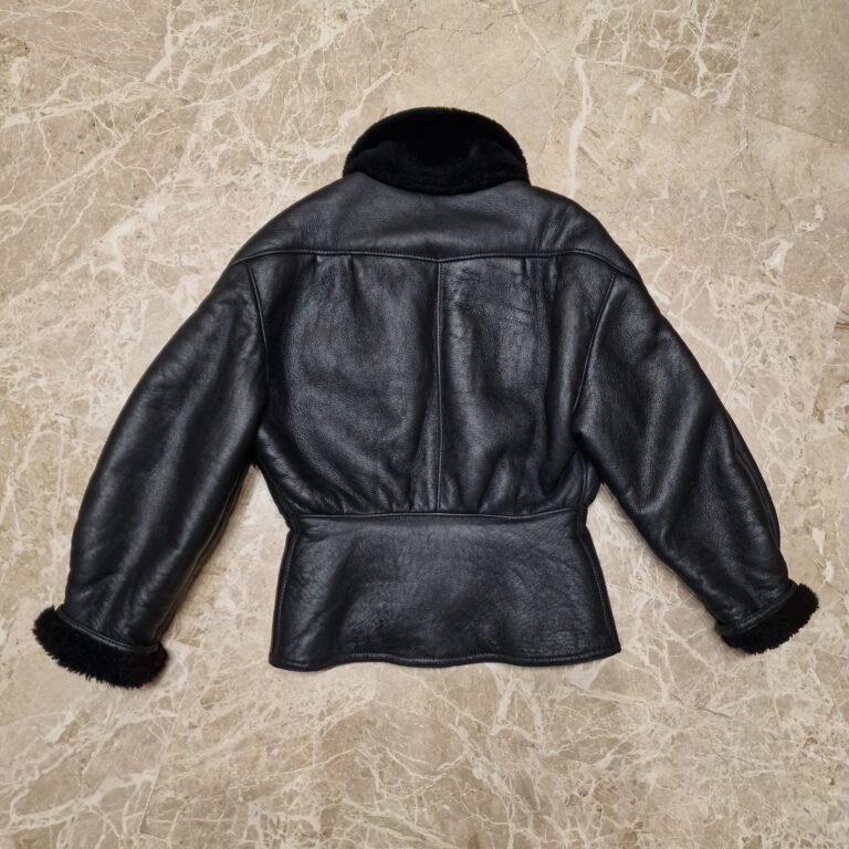 Montone shearling vintage nero - immagine 10