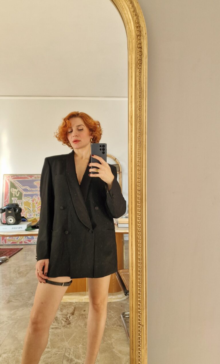 The Perfect Smoking vintage Jacket in Pura lana - immagine 3