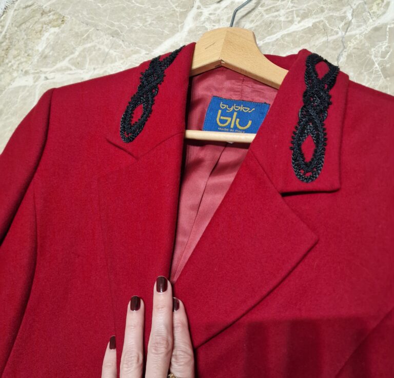 Giacca vintage by Byblos in Pura lana - immagine 9