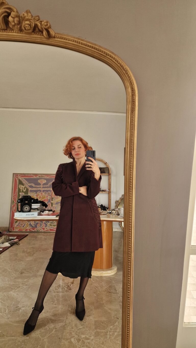 Cappotto by Krizia color nettare di vino - immagine 7