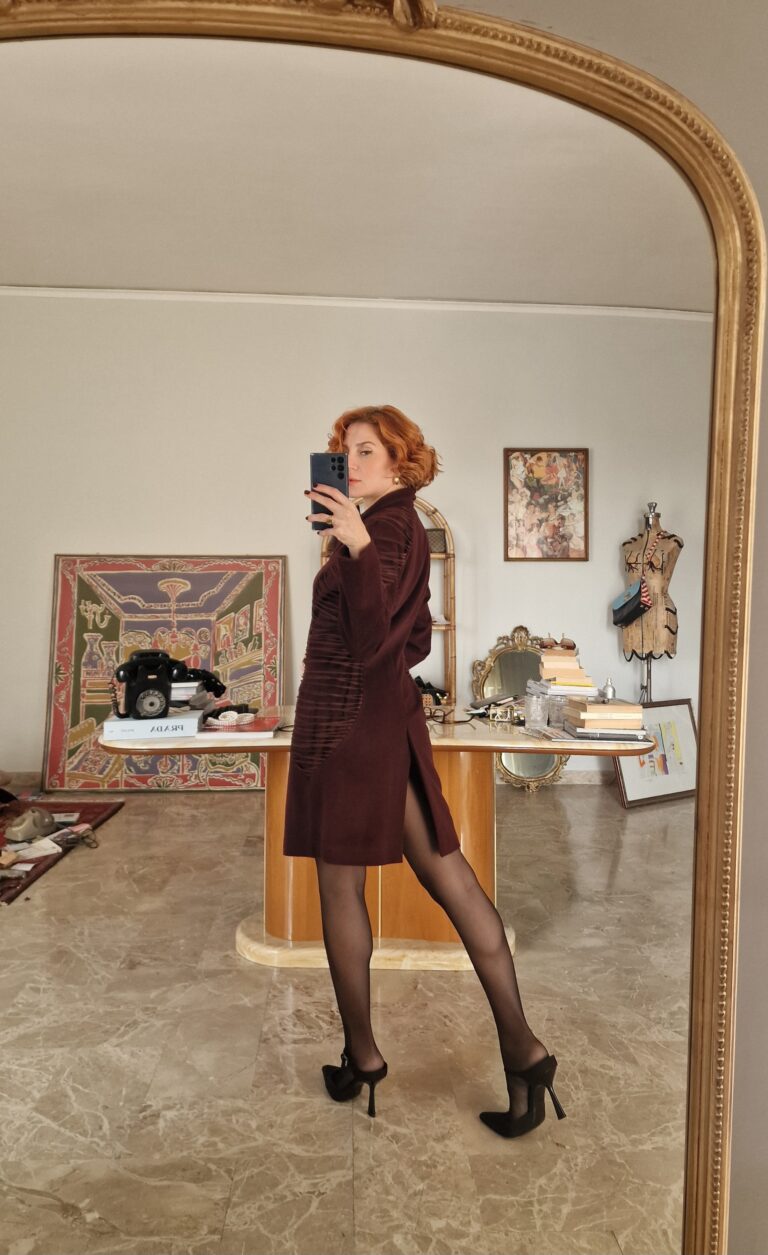 Cappotto by Krizia color nettare di vino - immagine 6