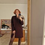 Cappotto by Krizia color nettare di vino