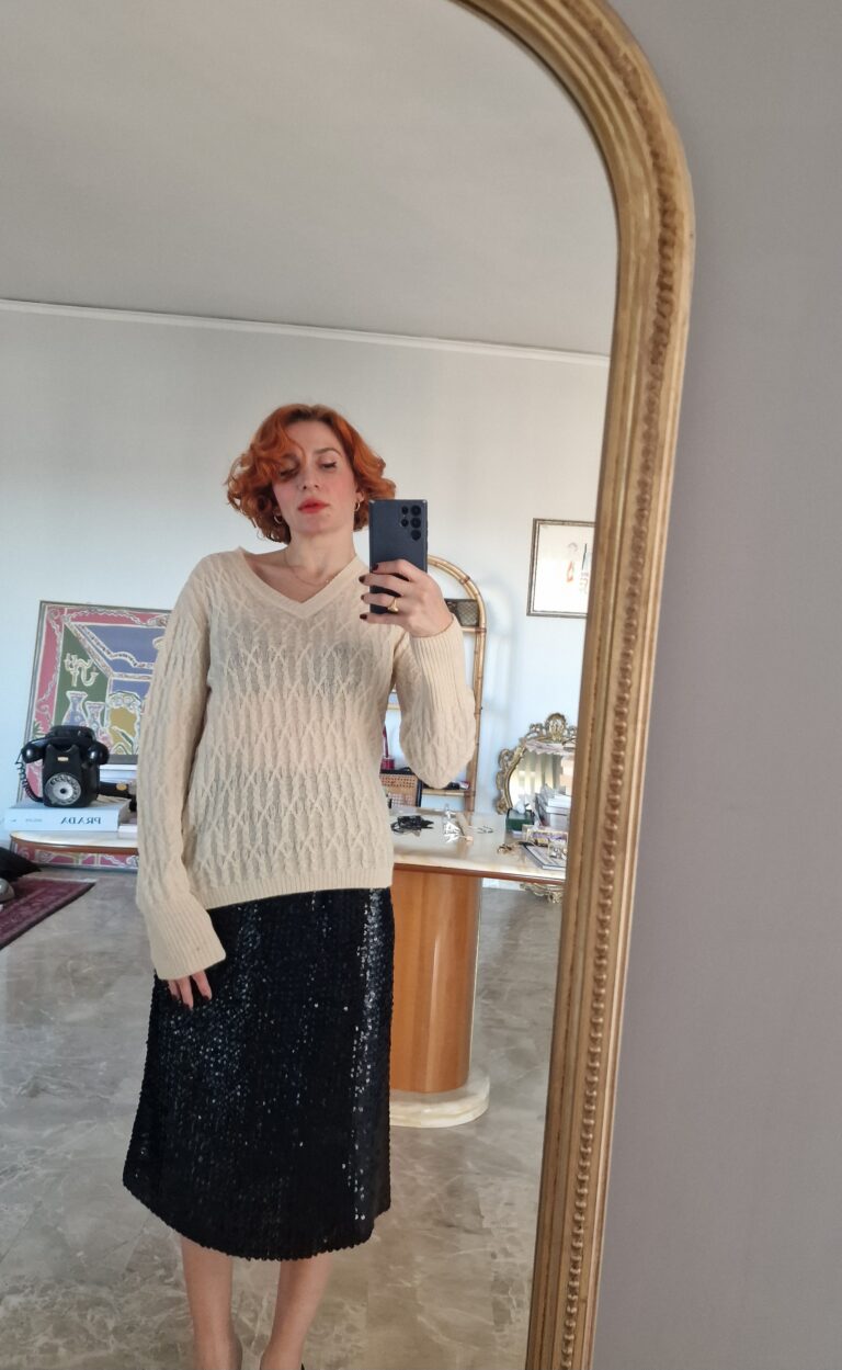 Maglione By Escada in baby lana Alpaca burro