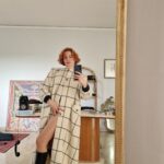 Cappotto vintage ma nuovo by Valentino a quadri
